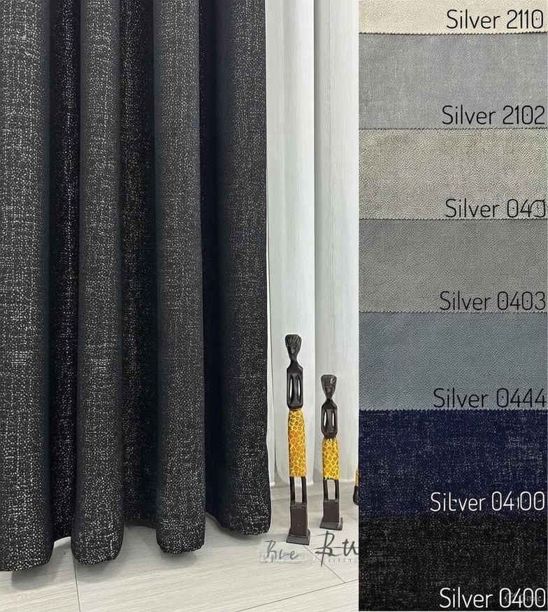 Modern Siyah Düz Fon Perde - Görsel 3