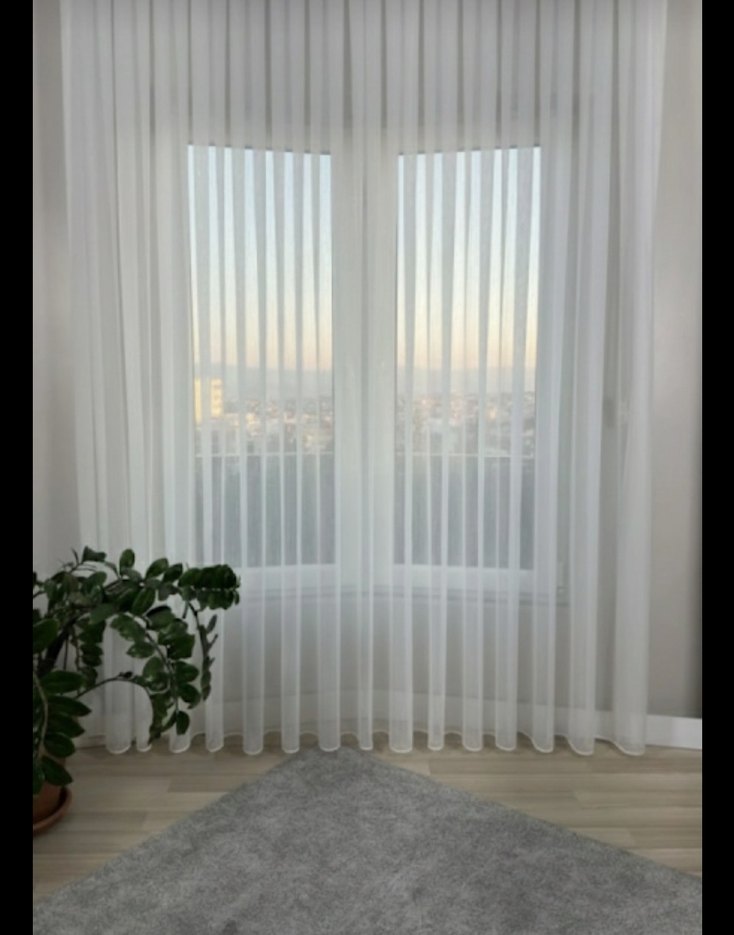 Balık Sırtı Model BOHEM TÜL PERDE - Görsel 2