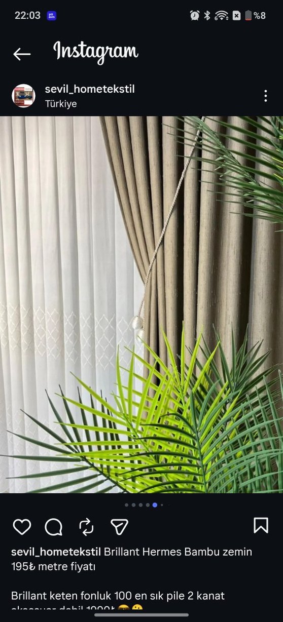 BRİLLANT EMMA TÜL PERDE YENİ SEZON  - Görsel 4