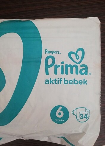 Prima Aktif Bebek 6 no 34 Adet 