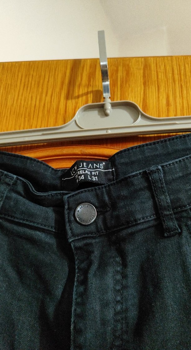 Erkek siyah Kısa Denim Bermuda Şort - Görsel 2