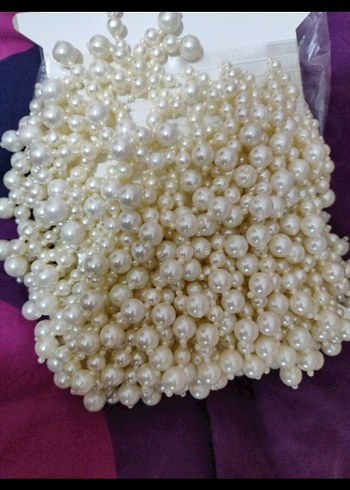 Beyaz İnci perde kenarlarında ve takılarda kullanılır - Görsel 2