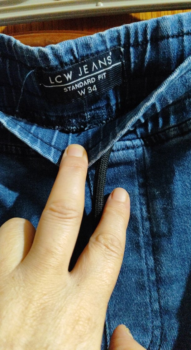 Erkek Lacivert Loose Fit Kot Şort - Görsel 2