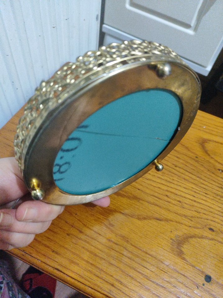 Bej Renkli Parlak Kenarlı Yuvarlak dekorasyon - Görsel 2