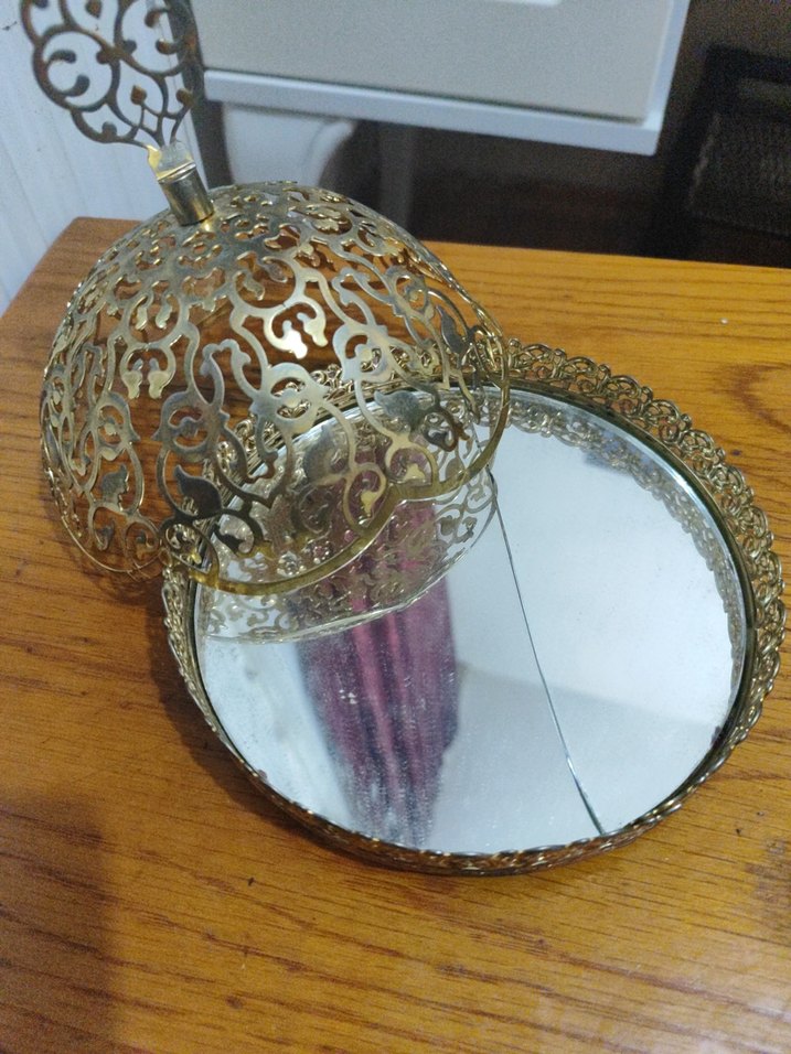 Bej Renkli Parlak Kenarlı Yuvarlak dekorasyon - Görsel 5