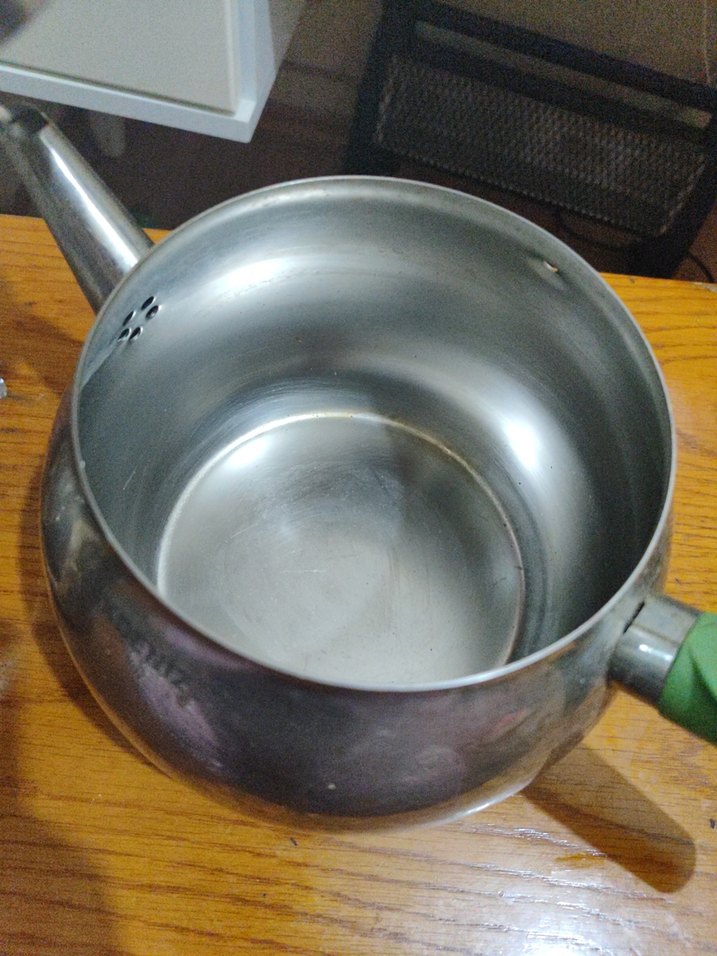 Yeşil Saplı Gri Çelik Çaydanlık Seti aile boyu büyük boy - Görsel 3