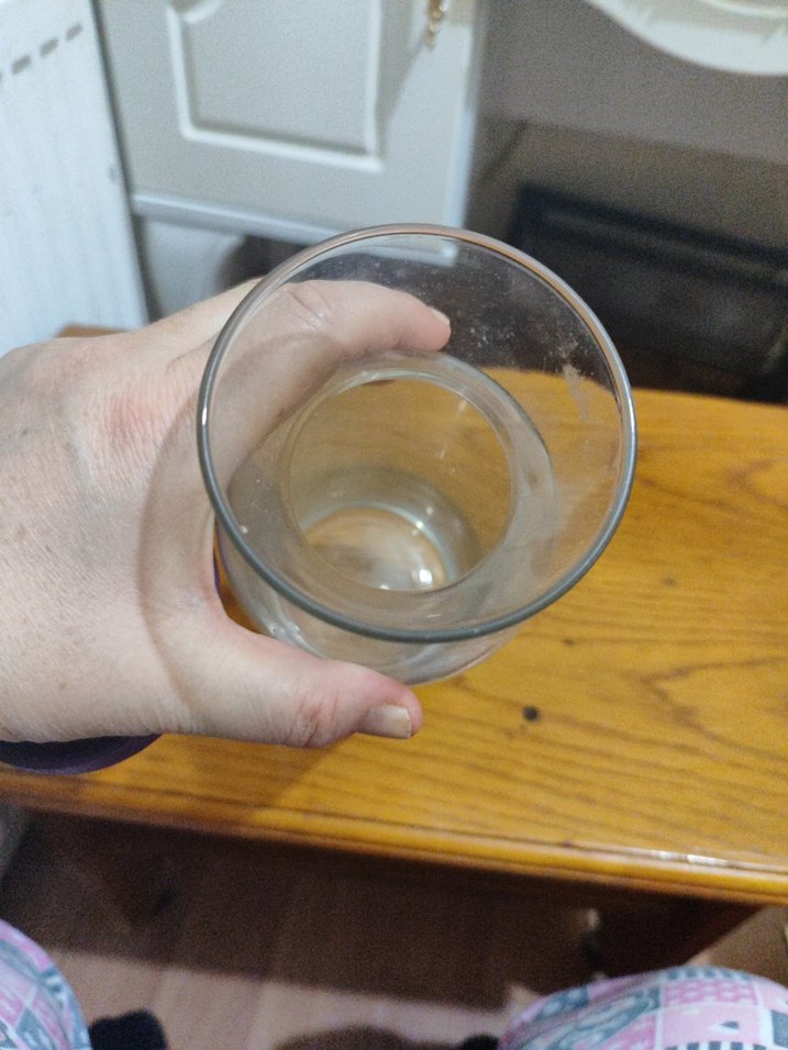 Mor Kapaklı Şeffaf Cam surahi - Görsel 4