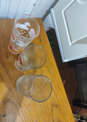 Renkli Baskılı 3 Adet Cam Bardak - Görsel 2