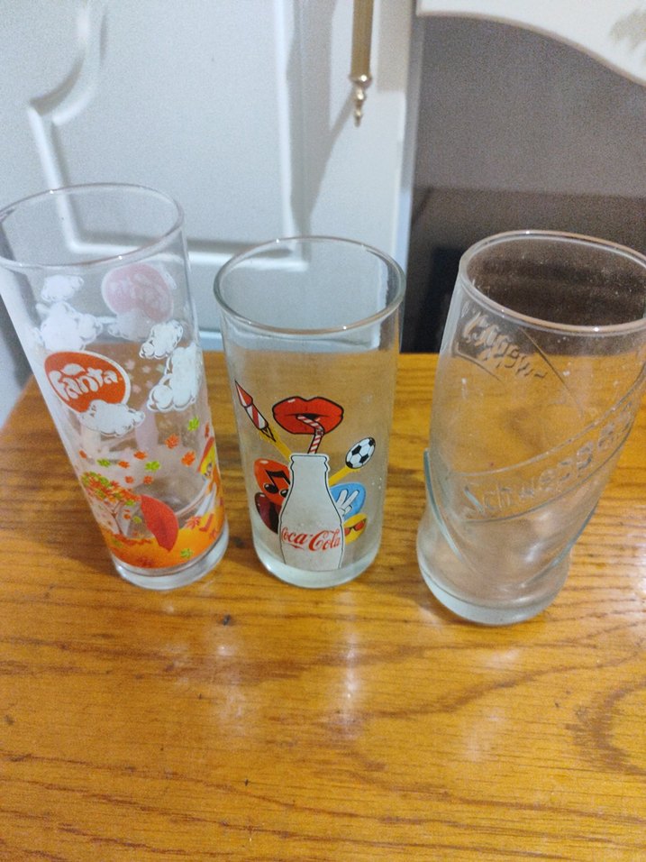 Renkli Baskılı 3 Adet Cam Bardak - Görsel 3