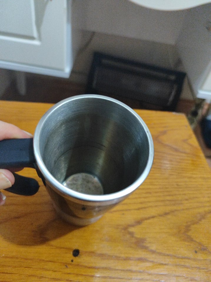 Parlak Siyah Çelik Kapaklı Termos Kupa - Görsel 3