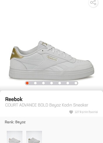 37 Beden beyaz Renk Reebok Court Advance Bold Kadın Ayakkabı