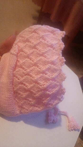 3-6 Ay, 17 cm Beden pembe Renk Bebek şapkası 