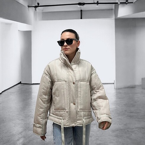 s Beden Zara model kapitone ceket