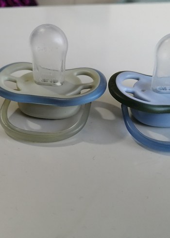 Gri ve Çok Renkli Bebek Emzikleri 2'li Set - Görsel 5