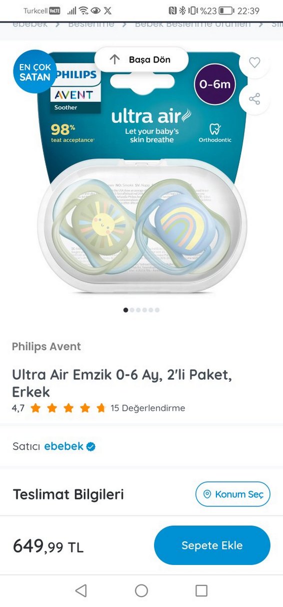 Gri ve Çok Renkli Bebek Emzikleri 2'li Set - Görsel 2