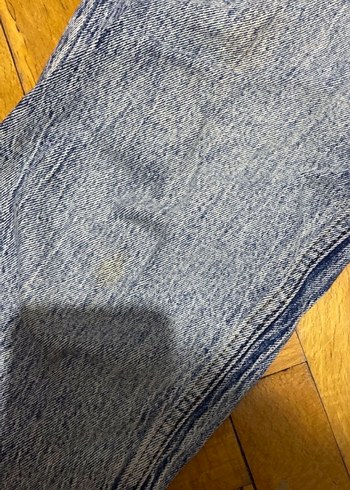 Gri Batik Desenli Kadın Denim Pantolon - Görsel 2