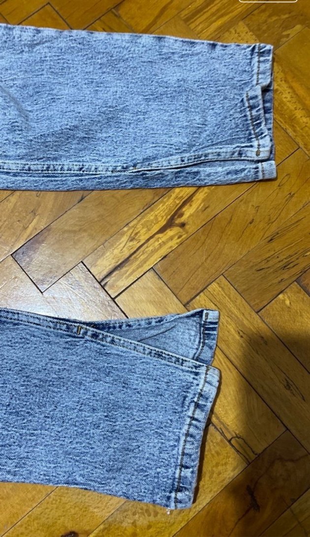 Gri Batik Desenli Kadın Denim Pantolon - Görsel 5