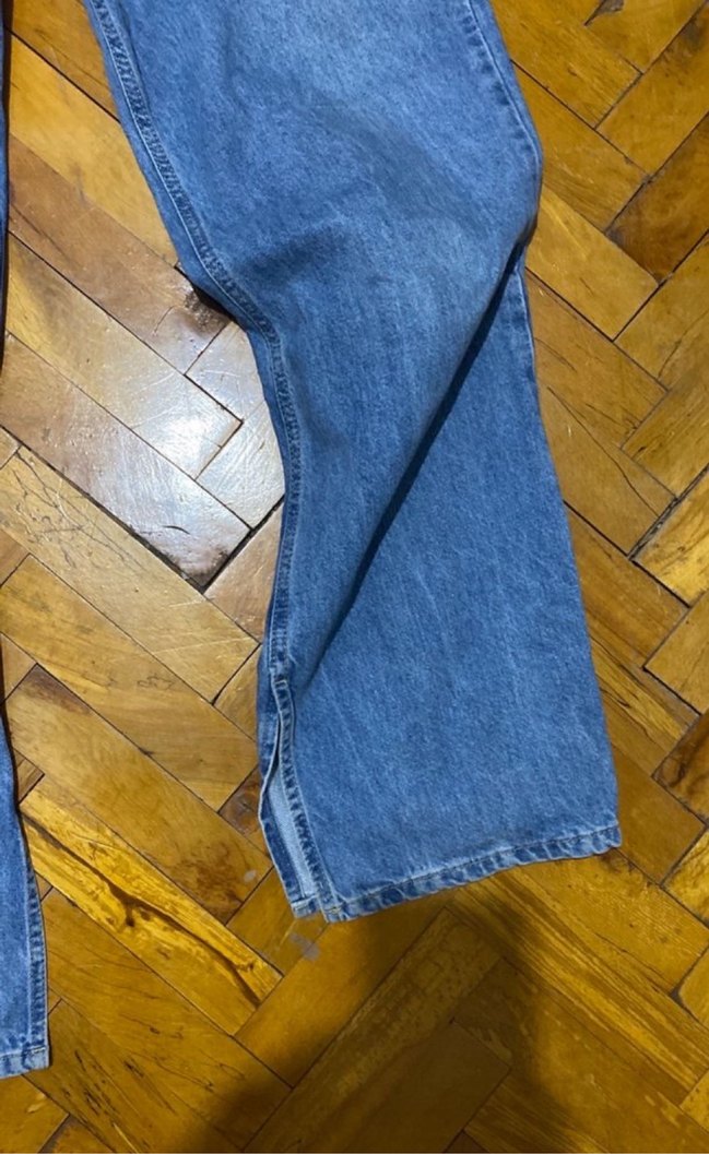 Kadın Mavi Bol Kesim Denim Pantolon - Görsel 2