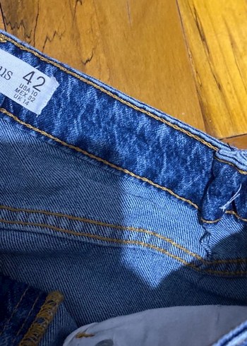 Kadın Lacivert Regular Fit Midi Denim Pantolon - Görsel 4