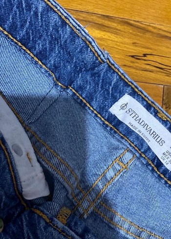 Kadın Lacivert Regular Fit Midi Denim Pantolon - Görsel 3
