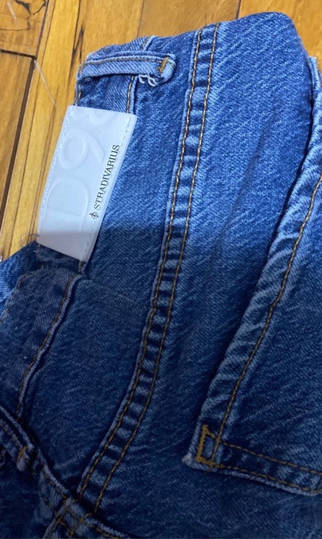 Kadın Lacivert Regular Fit Midi Denim Pantolon - Görsel 5