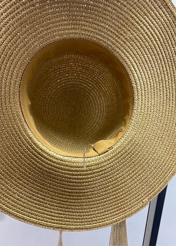 Bej Püsküllü Bohem Kadın Şapka - Görsel 2