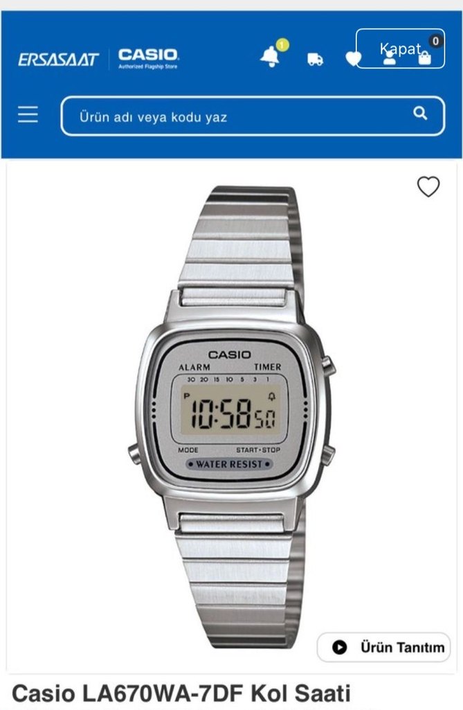 Casio Siyah Gri Akıllı Saat - Görsel 3