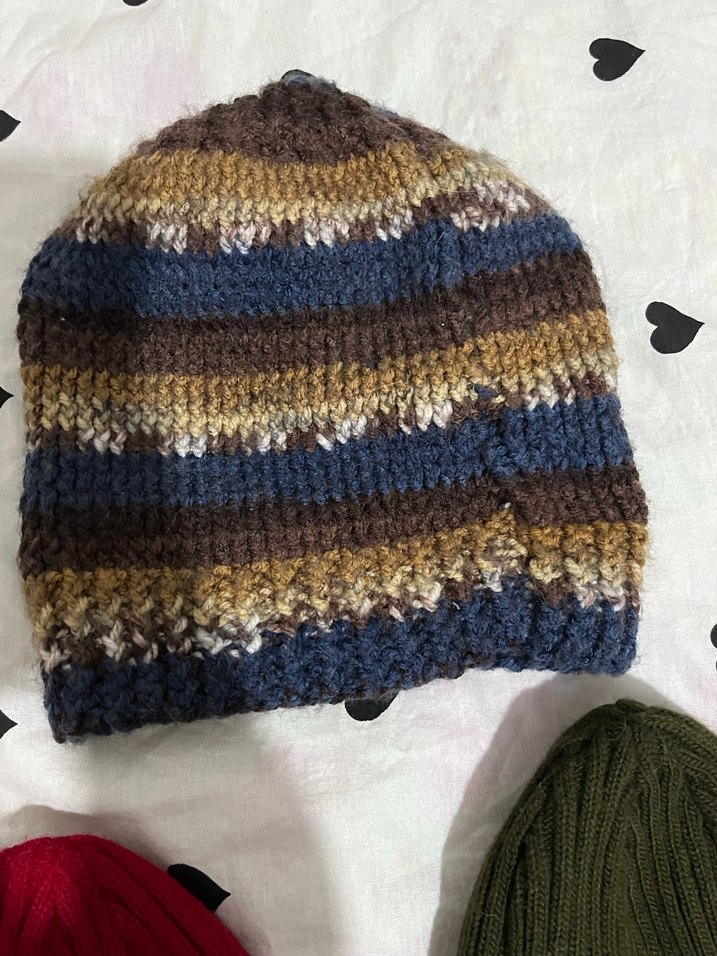 Calvin Klein Örgü Çok Renkli Kadın Bere - Görsel 5