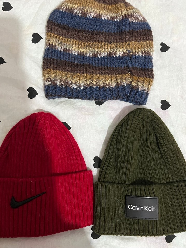 Calvin Klein Örgü Çok Renkli Kadın Bere - Görsel 2