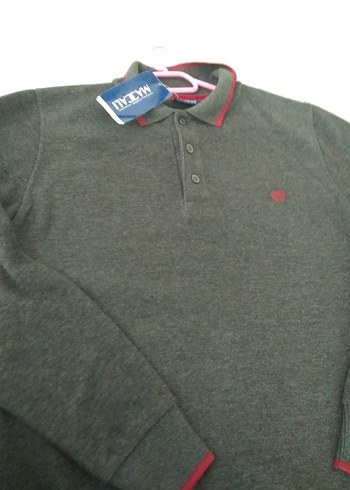 l Beden siyah Renk Gri Uzun Kollu kışlık Sweatshirt