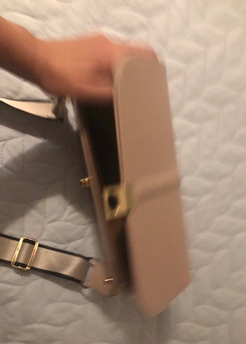 Beden Bej suni Deri Kadın Omuz Çantası sert malzeme