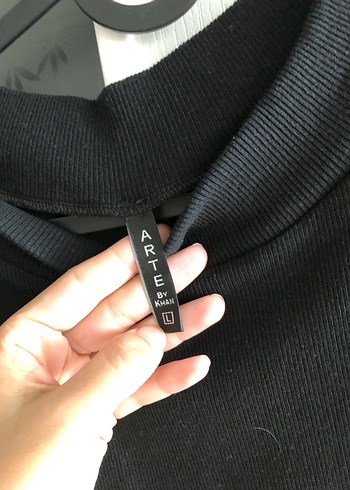 m Beden siyah Renk Siyah Yüksek Yakalı Kolsuz Midi Elbise