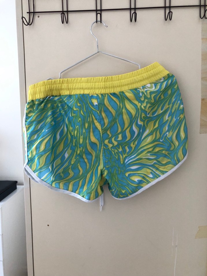 Tiffany Renkli Bağcıklı Mini Tie-Dye Şort M beden - Görsel 2