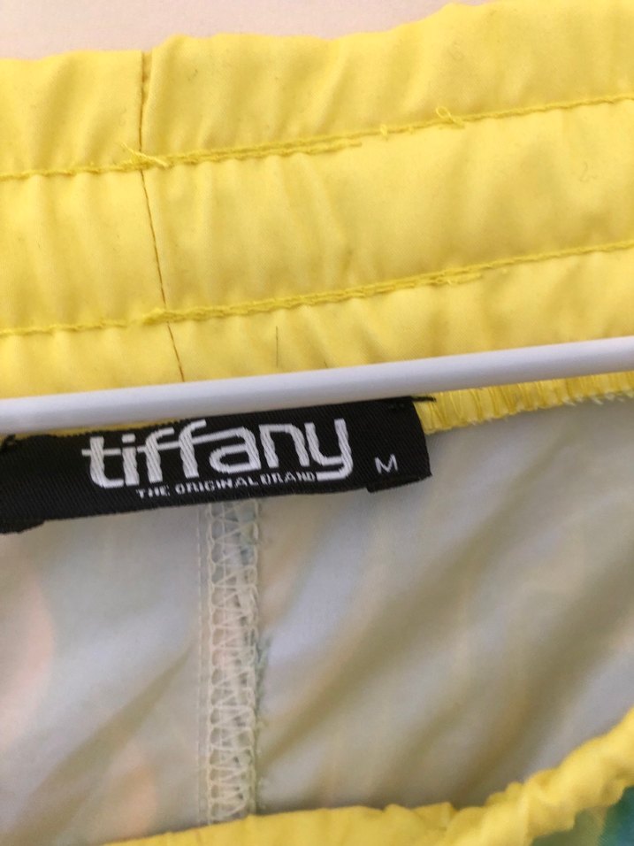 Tiffany Renkli Bağcıklı Mini Tie-Dye Şort M beden - Görsel 3