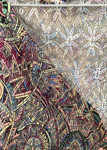 Bohem Çok Renkli Kadın pareo M beden - Görsel 3