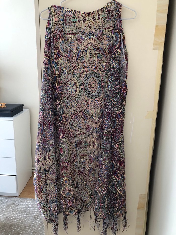 Bohem Çok Renkli Kadın pareo M beden - Görsel 2