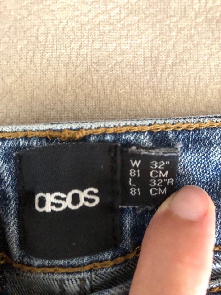 Kadın Mavi Kot Şort Rahat Kesim Asos marka 36-38 beden - Görsel 2