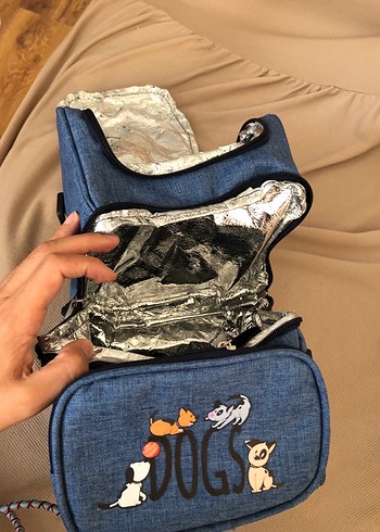 Mavi Baskılı Bebek Çantası - Görsel 6