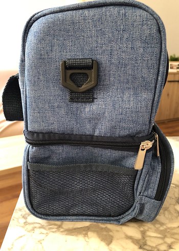 Mavi Baskılı Bebek Çantası - Görsel 4