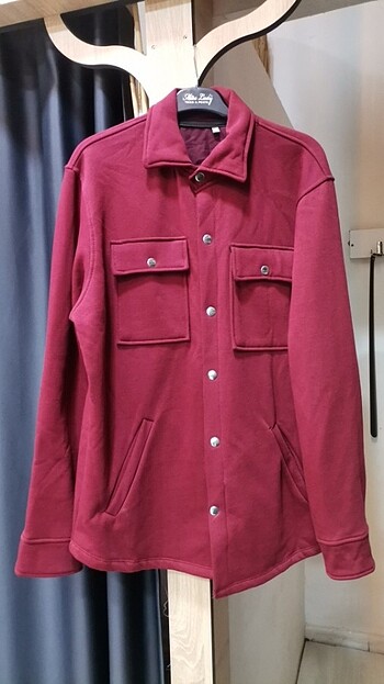 BORDO ŞARDONLU 3 İPLİKLİ CEKET