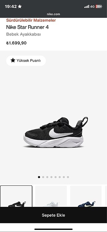Orjinal nike bebek ayakkabı