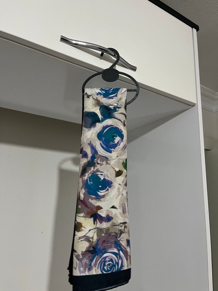 Çiçek Desenli Çok Renkli Kadın şal - Görsel 2