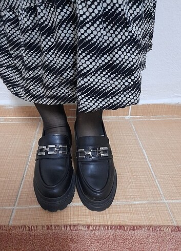 37 Beden siyah Renk Loafer kadın ayakkabı 