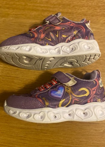 Kız Çocuk Mor Bağcıksız Spor Ayakkabı - Görsel 3