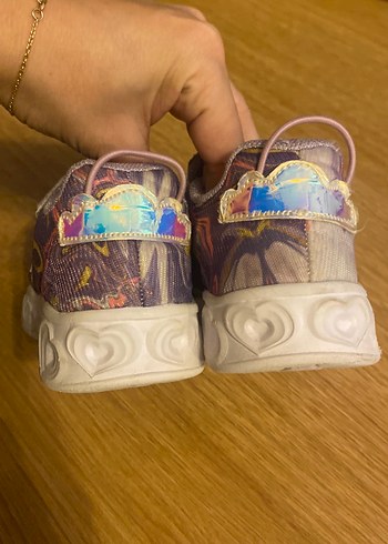 Kız Çocuk Mor Bağcıksız Spor Ayakkabı - Görsel 4