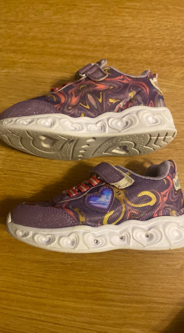 Kız Çocuk Mor Bağcıksız Spor Ayakkabı - Görsel 3