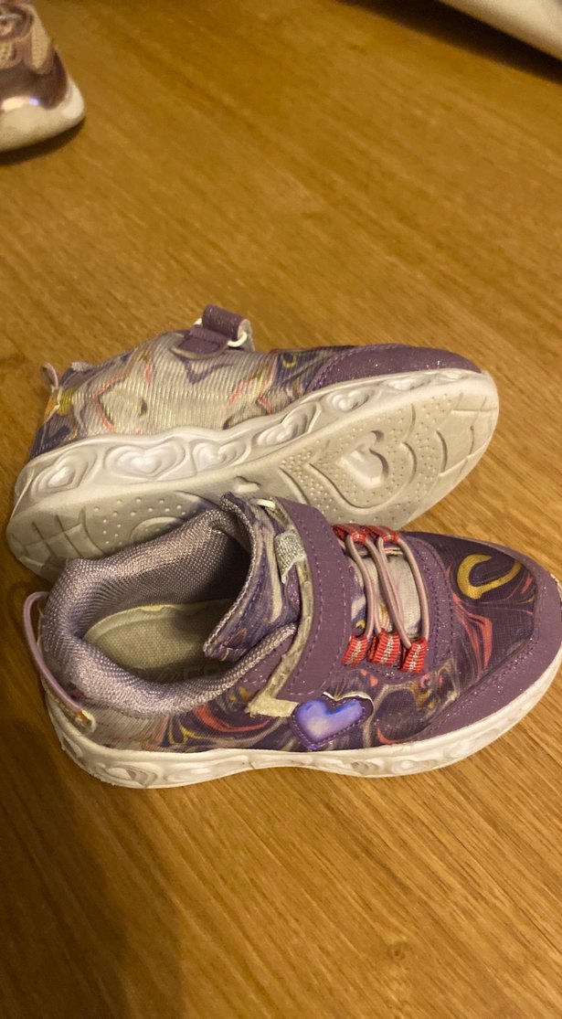 Kız Çocuk Mor Bağcıksız Spor Ayakkabı - Görsel 5