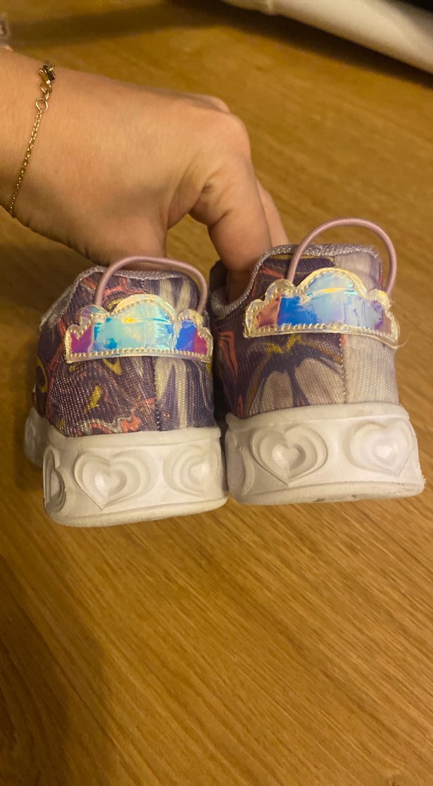 Kız Çocuk Mor Bağcıksız Spor Ayakkabı - Görsel 4