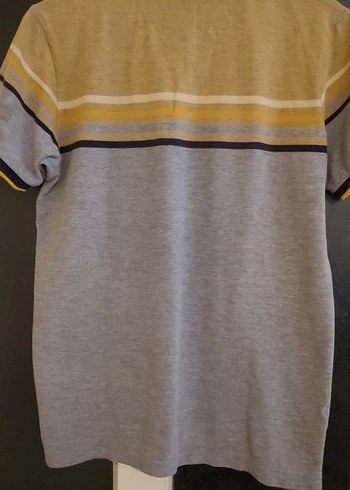 Düğmeli Gri Erkek Polo Tişört - Görsel 3