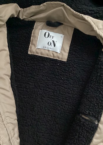 l Beden Bej Fermuarlı Erkek Street Wear Mont